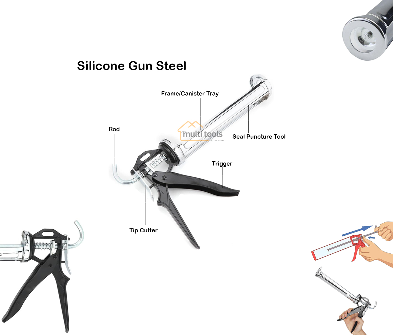 Silicone Gun Steel
